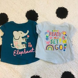Girls old navy t-shirts bundle 12-18 months